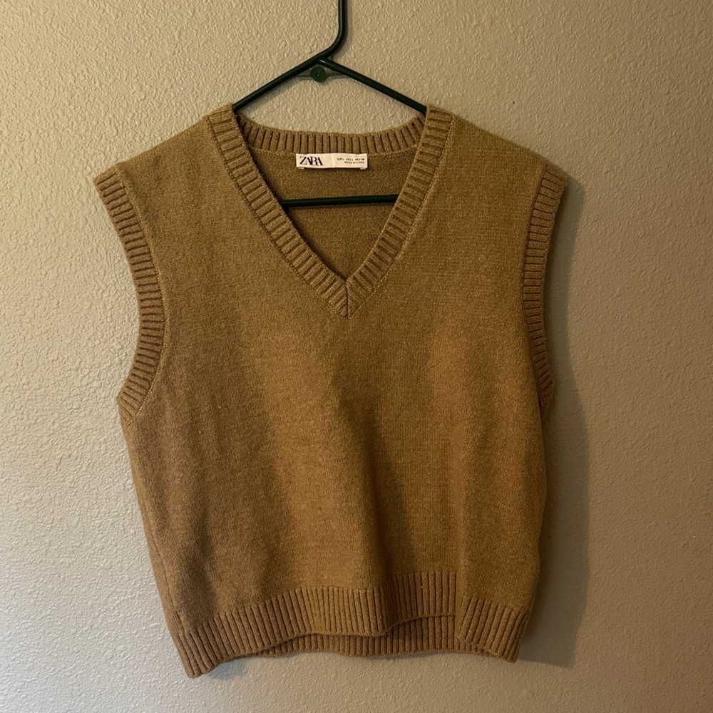 Zara Cropped Sweater Vest
